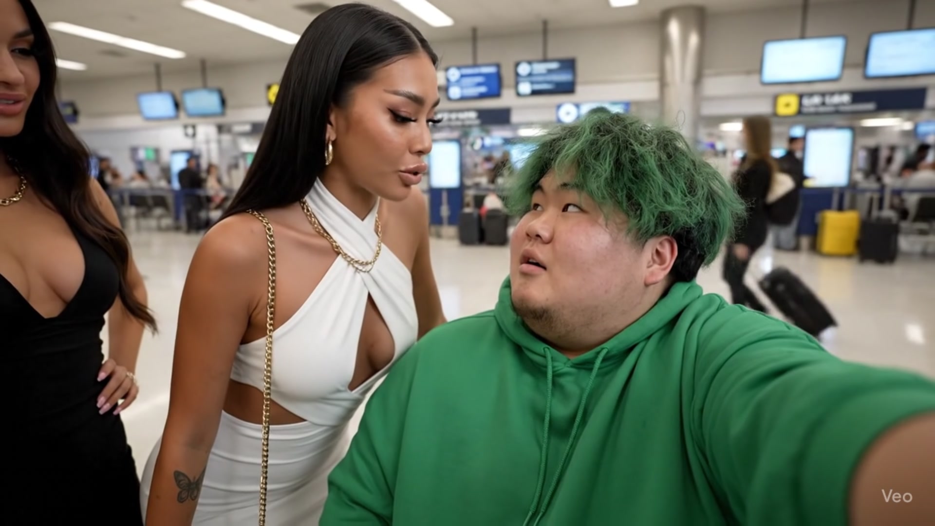 TikTok post by @chopcinematics for Based BodyWorks. Caption reads: [...] SALE NOW NO EXCUSES! #fyp #ai #veo3....