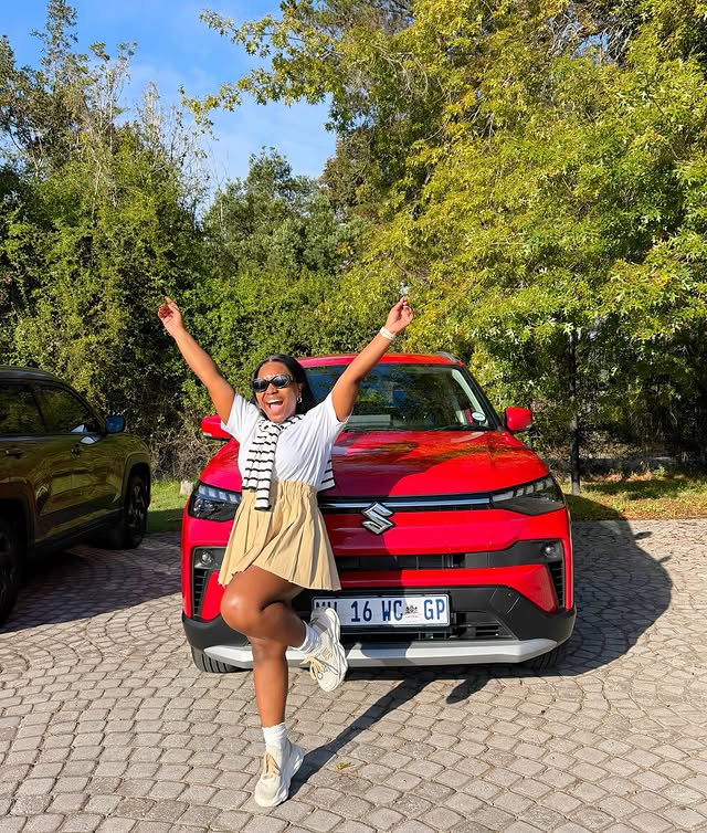 Instagram post by @thushey for Suzuki. Caption reads: [...] drive hit different this time in the....