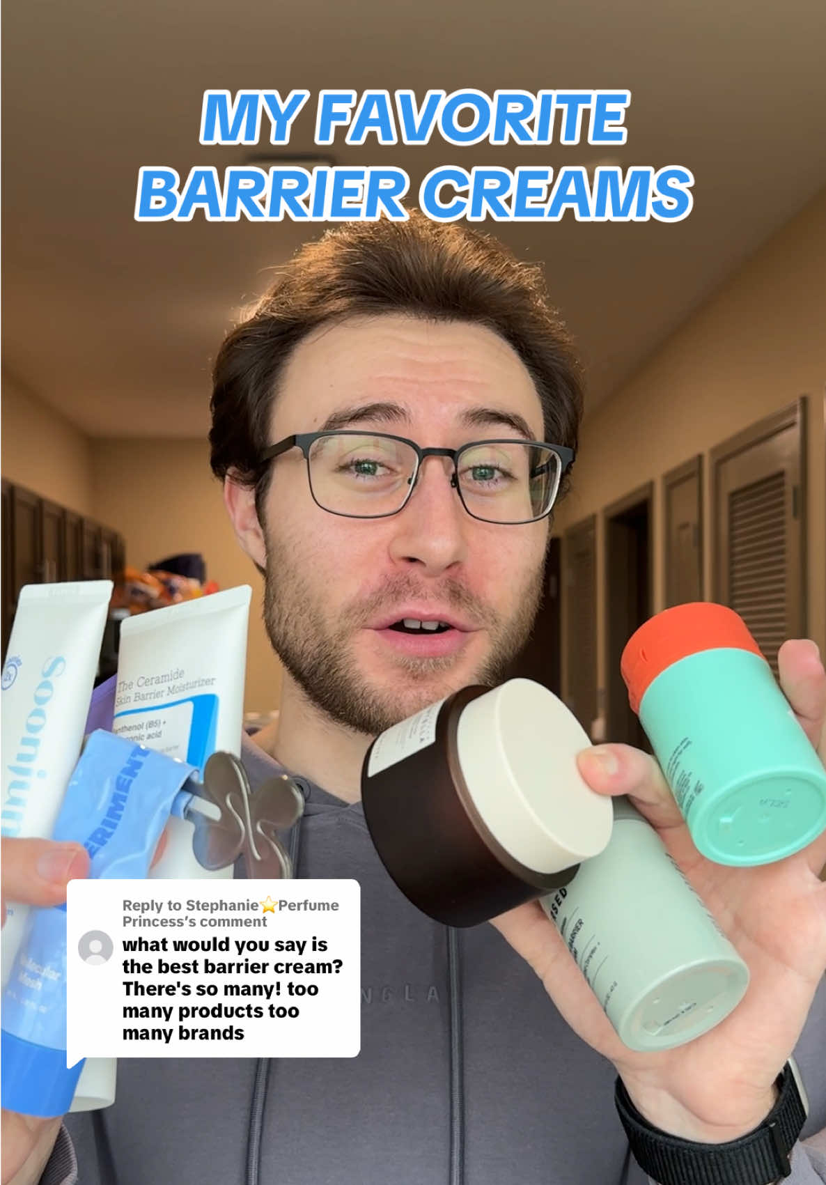 TikTok post by @dylandoesskincare for Experiment Beauty. Caption reads: [...] BARNEY99 Stylevana Code: INF10DYBA....