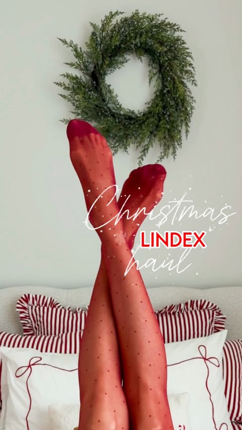 Instagram post by @isabellagh for Lindex. Caption reads: LINDEX🎄X Christmas collection #unwrapped 😍🎁❤️....