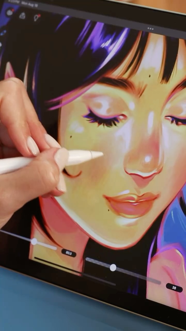 Instagram post by @sarucatepes for Clip Studio Paint. Caption reads: Clip Studio Paint is on a massive sale for up to....