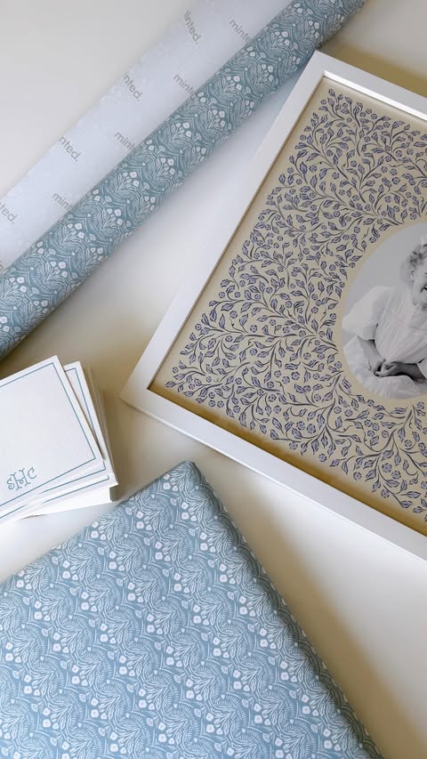 Instagram post by @ma.satterfield for Minted. Caption reads: [...] the sweetest personalized gifts from....