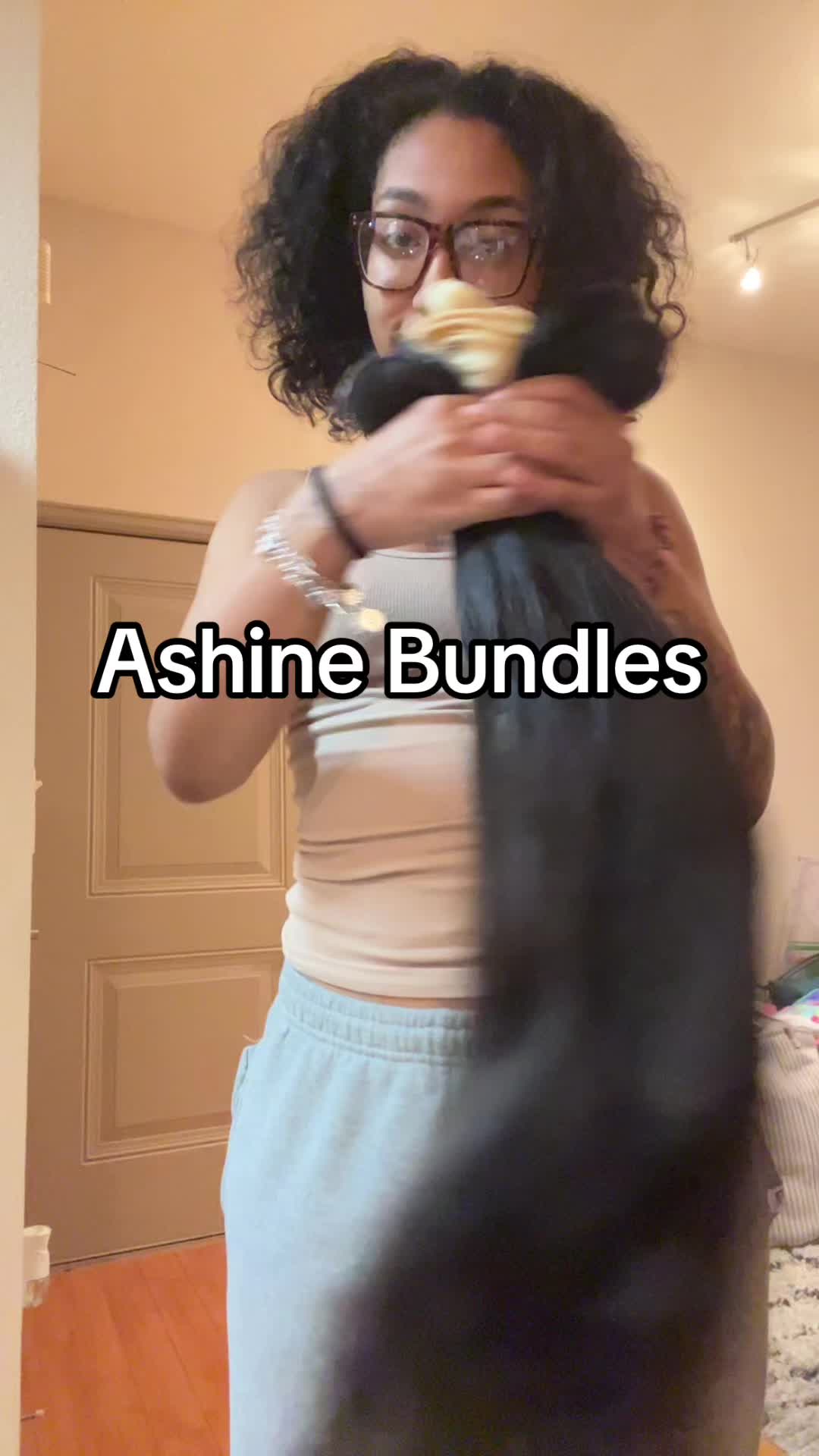 TikTok post by @caramel4pples for AshineHair. Caption reads: [...] #fypシ゚viral #viraltiktok #613and1b....