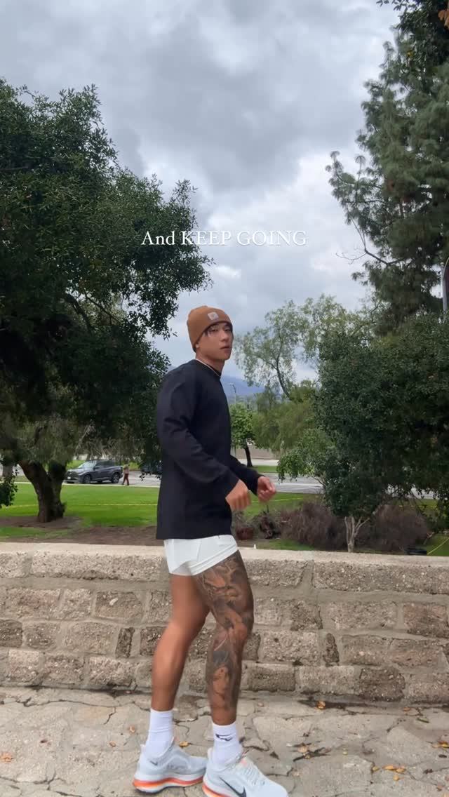 Instagram post by @shotta_john for Kaged. Caption reads: [...] it’s your own unique story🍎

@gymshark....