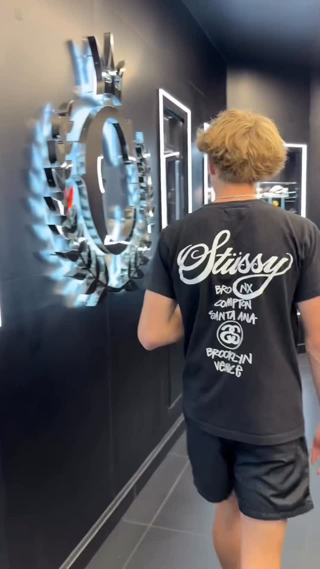 Instagram post by @cadenscoots for Culture Kings. Caption reads: Finding a new fit  #reels #Vegas #outfits.