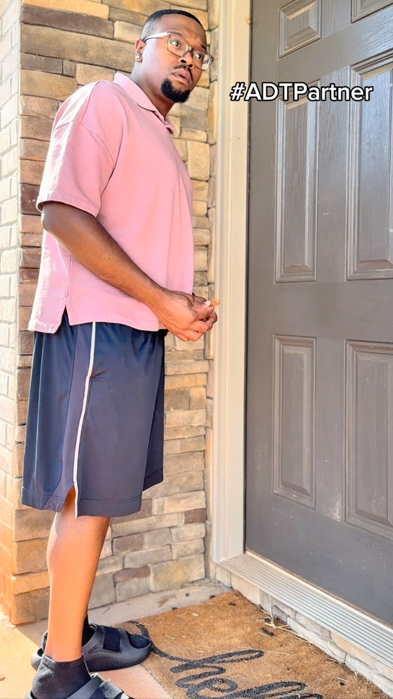 Instagram post by @latrezanderson for ADT. Caption reads: #ADTPartner #ADTAd Still settling for Safe-ish in....