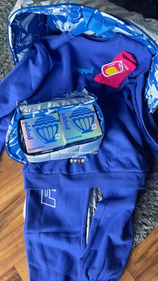 Instagram post by @halfasianhalfwhitegirl for Poppi. Caption reads: AHHHH thank you so much @drinkpoppi for sending me....