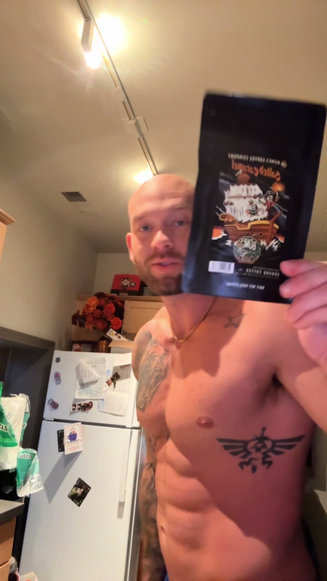 TikTok post by @codycooperfitness for Bones Coffee Company. Caption reads: @Bones Coffee Company is my all time favorite....