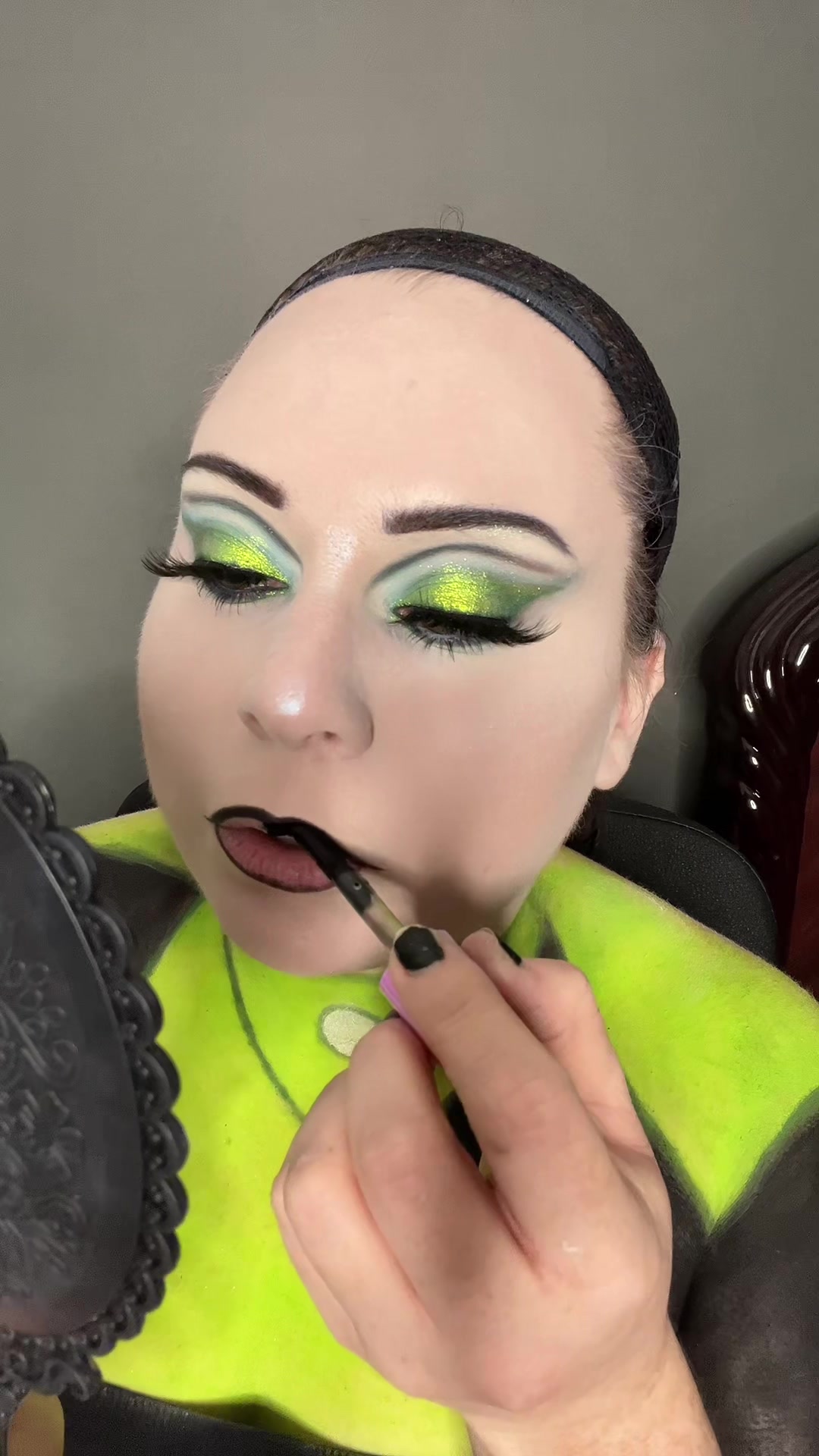 TikTok post by @cheymg for About-face Beauty. Caption reads: [...] savage garden palette. @about-face beauty....