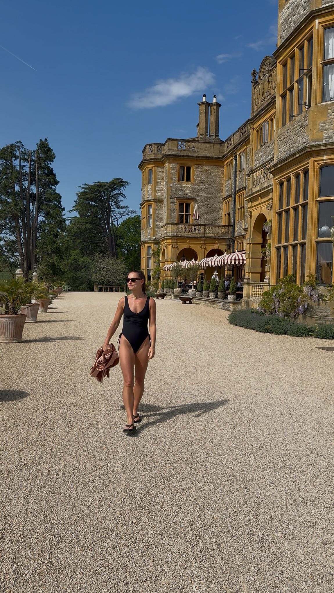 Instagram post by @rhiannoncbailey for FitFlop. Caption reads: How is this the UK?! 😱

Just back from the....