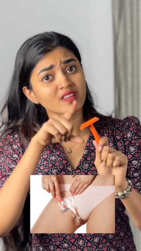 Instagram post by @th_e_arunima_ for Namyaa. Caption reads: Bikini hair removal ‼️don’t use this❌....
