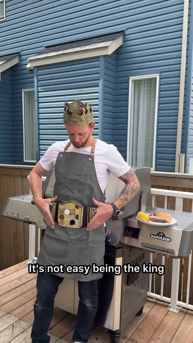 Instagram post by @ownitdad for Napoleon Grills. Caption reads: Being the neighbourhood Grill master is a big....