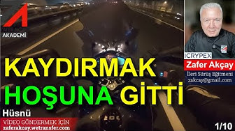 YouTube post by @ZaferAKCAY for WeTransfer. Caption reads: ENJOYED SCROLLING | 5Sriders | Motorcycle....