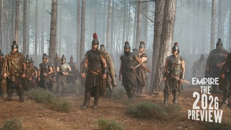 Instagram post by @theodysseymovie for Universal Pictures. Caption reads: EXCLUSIVE ⚔️ Christopher Nolan’s The Odyssey is....