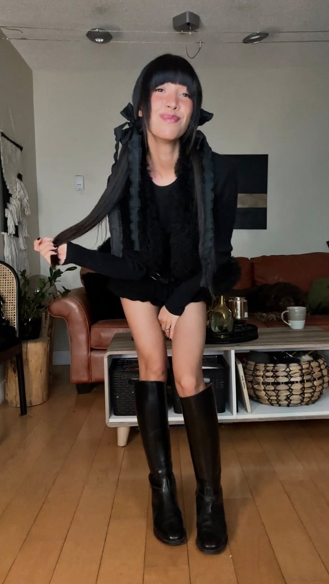 Instagram post by @itssaracroft for KATE HEWKO. Caption reads: Styling my new cardigan from @katehewko 🫶✨ 

For....