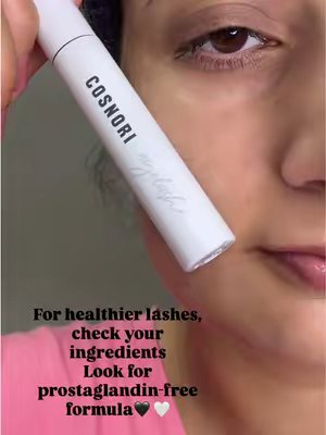 TikTok post by @glowing_reflection for Cosnori Kazakhstan. Caption reads: How to achieve healthy lashes? 👀✨💫 Use COSNORI....
