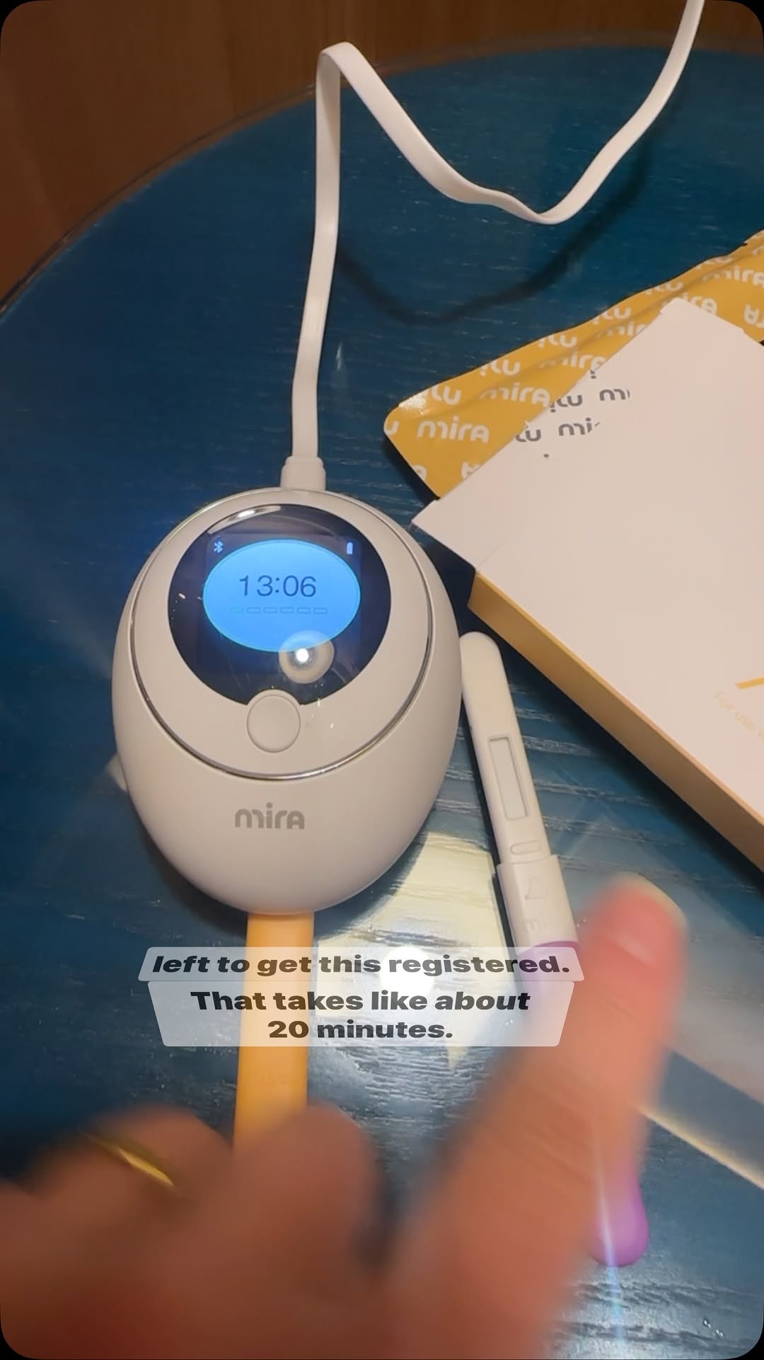 Instagram post by @daviniataylor for Mira Fertility. Caption reads: Anyone else using that @mirafertility to check....
