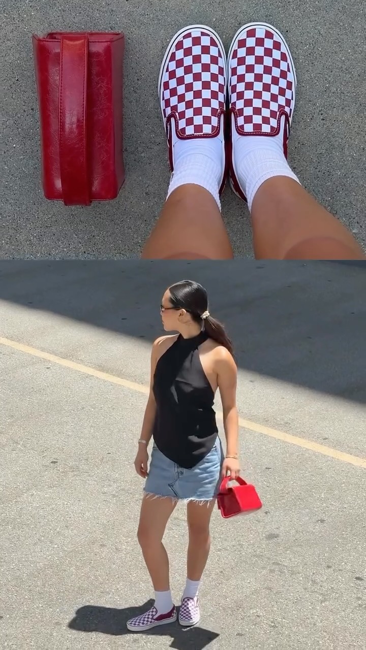 Instagram post by an influencer for Vans. Caption reads: the perfect summer statement @vans #vanspartner.