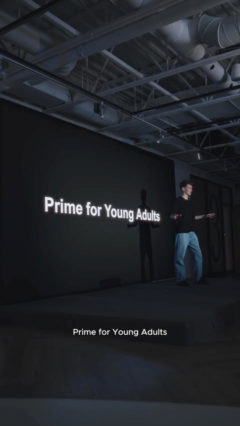 Instagram post by @gregorreynolds for Amazon Prime. Caption reads: what’s better than free? Prime for Young Adults....