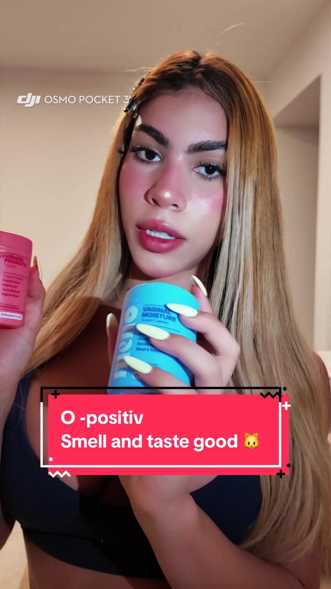 TikTok post by @xo_angelitta for O Positiv. Caption reads: @O Positiv #fallshopping #tiktokshop [...].