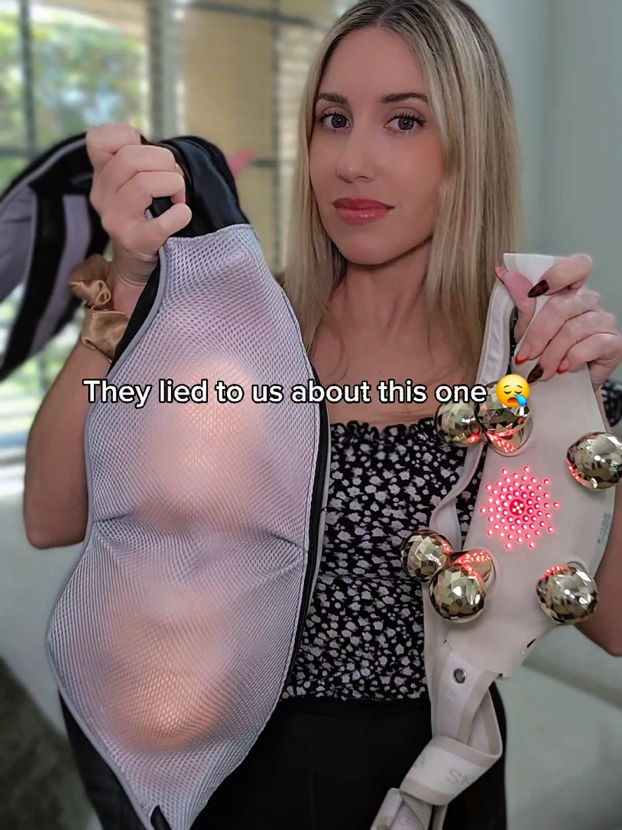 TikTok post by @little_miss_c_ for SKG Health. Caption reads: Replying to @brianbabyxoxo SKG Massager is on sale....