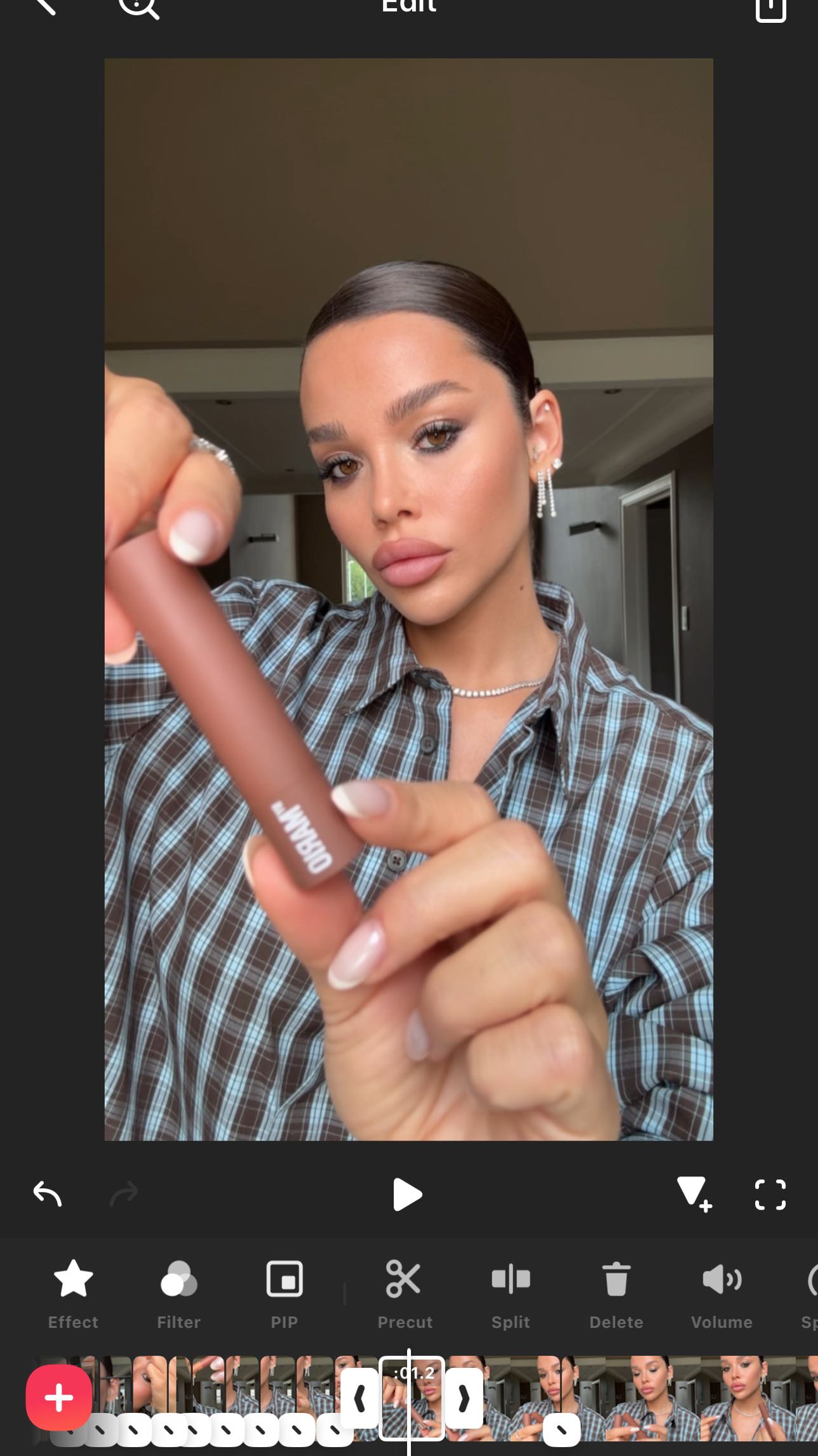 Instagram post by @ezgifindik for SHISEIDO. Caption reads: Starting the video with my bestie @tayfunalikaba....