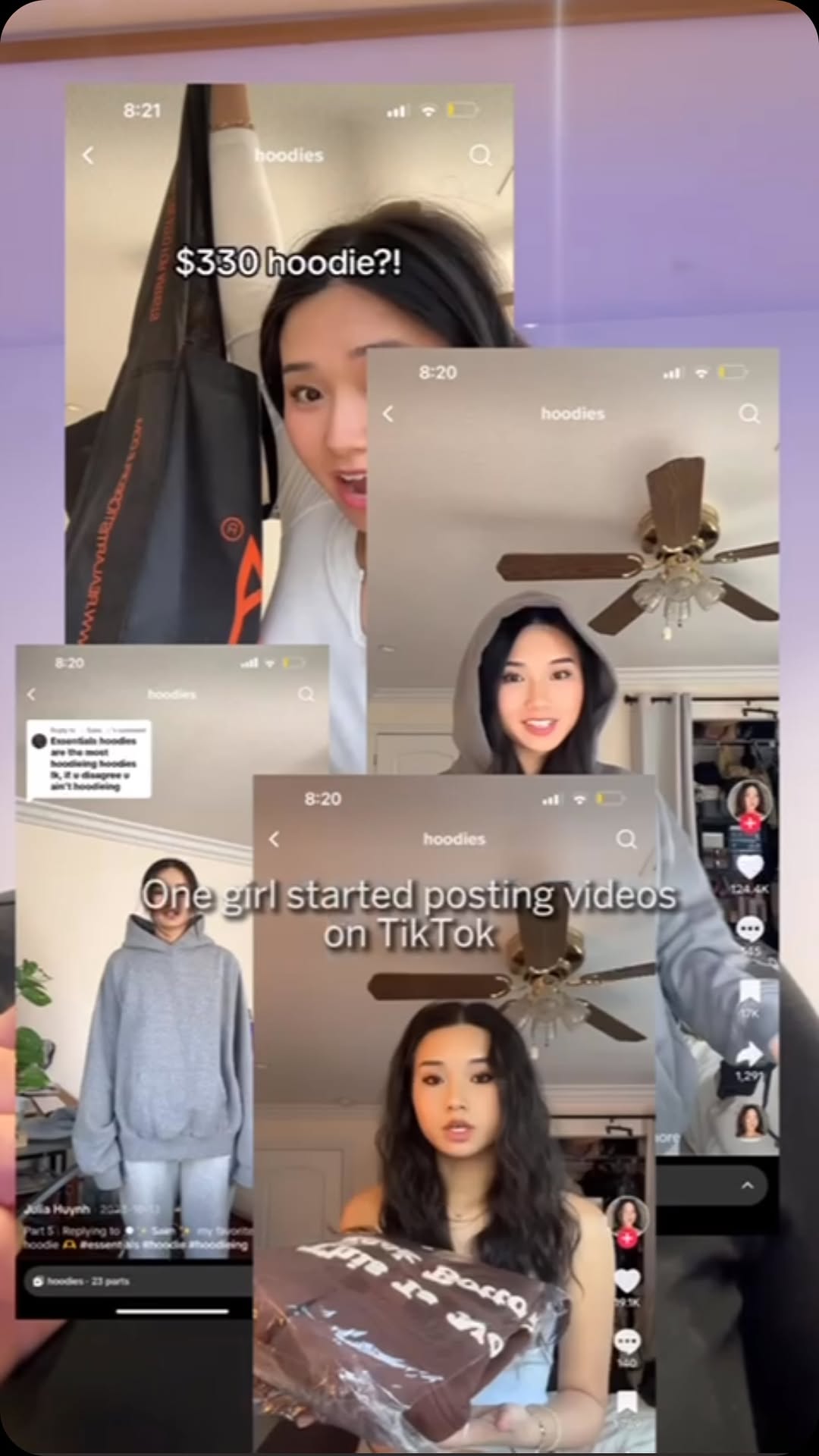 Instagram post by @tiktok.forbusiness for Adweek. Caption reads: A look into @gap’s first-ever creator collab 😌....