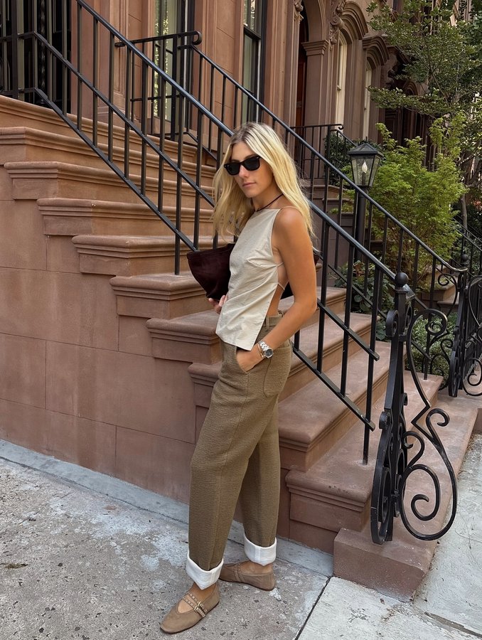 Instagram post by an influencer for Steve Madden. Caption reads: [...] kind of neutral palette 🤎 @stevemadden....