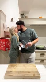 Instagram post by @katebowbow for Slimming World. Caption reads: Ad | Sometimes, the best kind of date night is a....