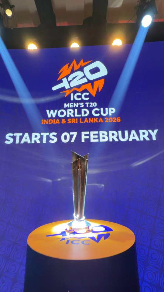 Instagram post by @jayshah220988 for ICC T20 World Cup. Caption reads: With the groups, schedule and tournament....