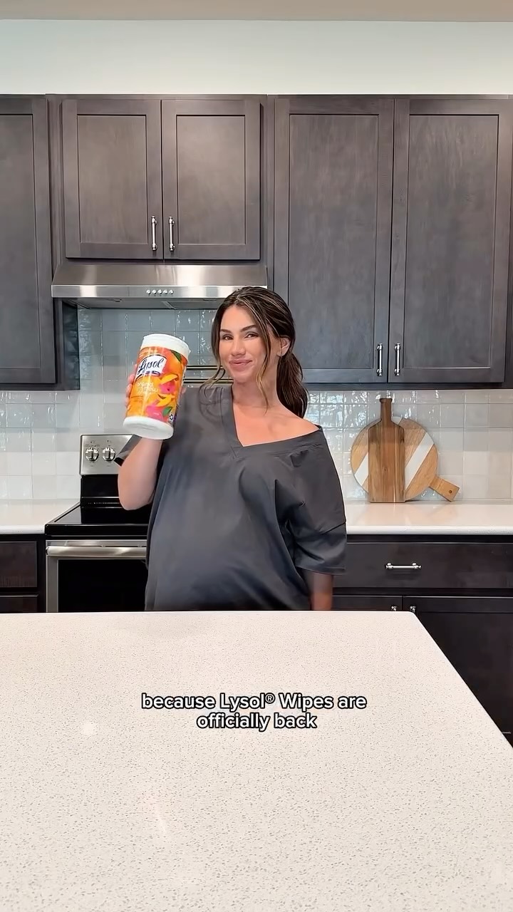 Instagram post by @laurrrenhunter for SheSpeaks. Caption reads: #ad Lysol® Disinfecting Wipes are BACK on Target....