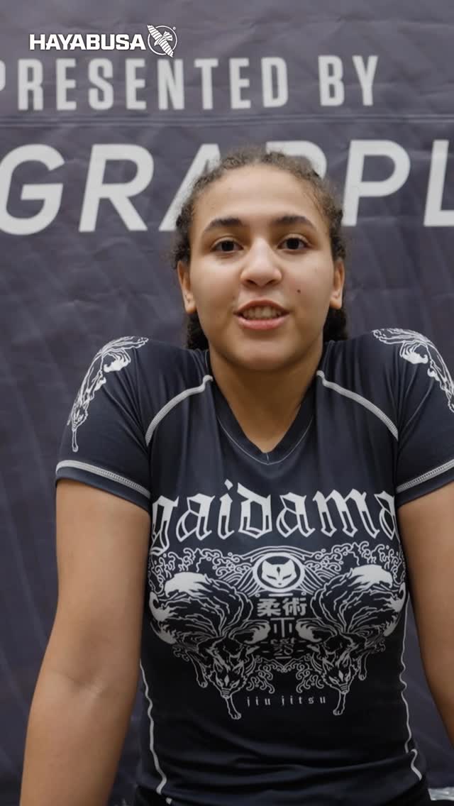 Instagram post by @joslyn_molina_bjj for Hayabusa Fightwear. Caption reads: @joslyn_molina_bjj is the youngest ADCC Trials....