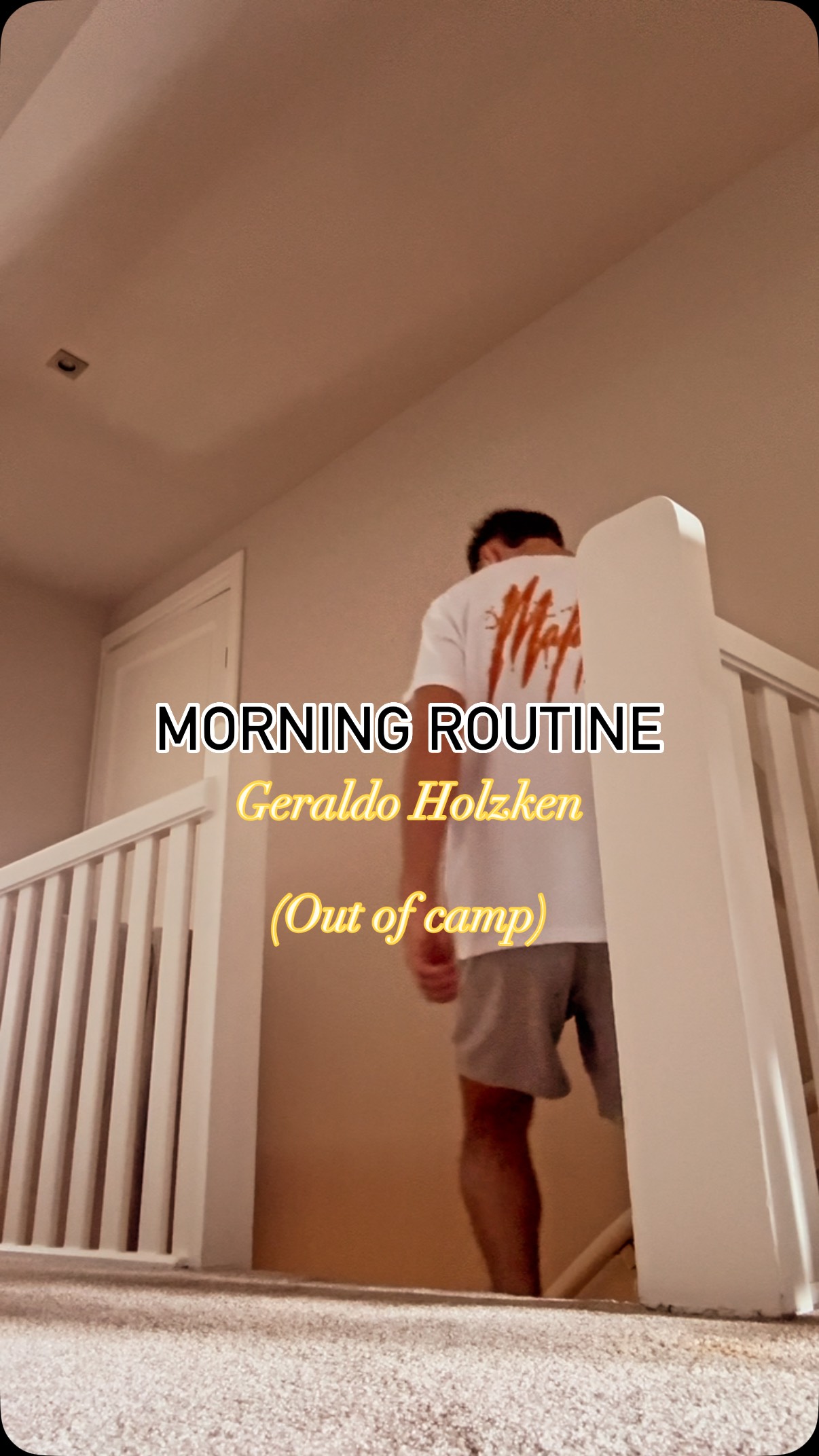 Instagram post by @geraldoholzken0 for XXL Nutrition. Caption reads: Starting my morning always great with....