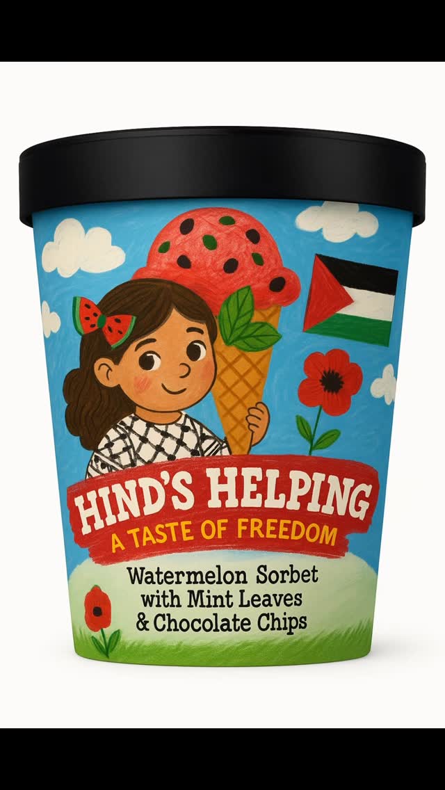 Instagram post by @brookewoodall for Magnum Ice Cream. Caption reads: @yobencohen Icecream flavor UPDATE‼️🇵🇸
Tell me....