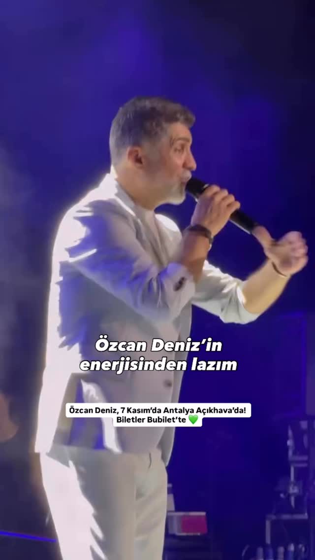 Instagram post by @antalyayikesfediyoruz for Bubilet. Caption reads: Özcan Deniz konser biletleri  @bubilet ‘in....