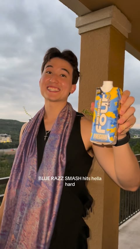 Instagram post by @dylanbharrison for Four Loko. Caption reads: The perfect pre-rave companion is with @fourloko....