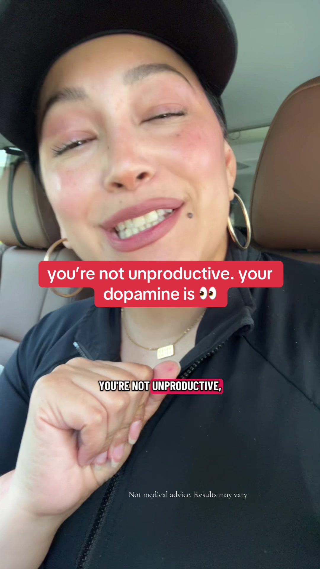 TikTok post by @dianaantuanette for Natural Stacks. Caption reads: [...] with clinically tested ingredients. @Natural....