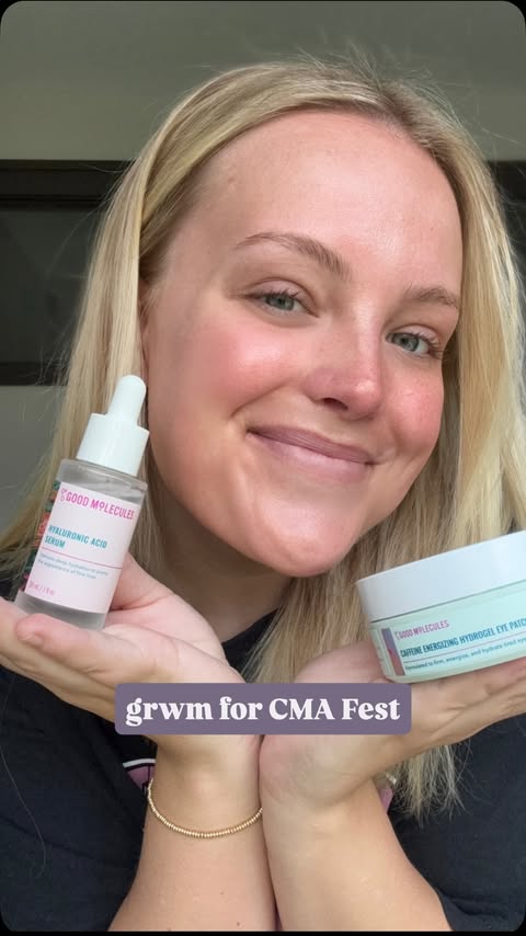 Instagram post by @marynntaylor for Good Molecules. Caption reads: [...] for @cma fest with the help of....
