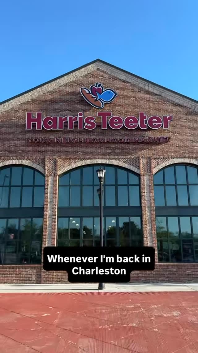 Instagram post by @katieuhran for Harris Teeter. Caption reads: When I make my trips back to Charleston, I always....