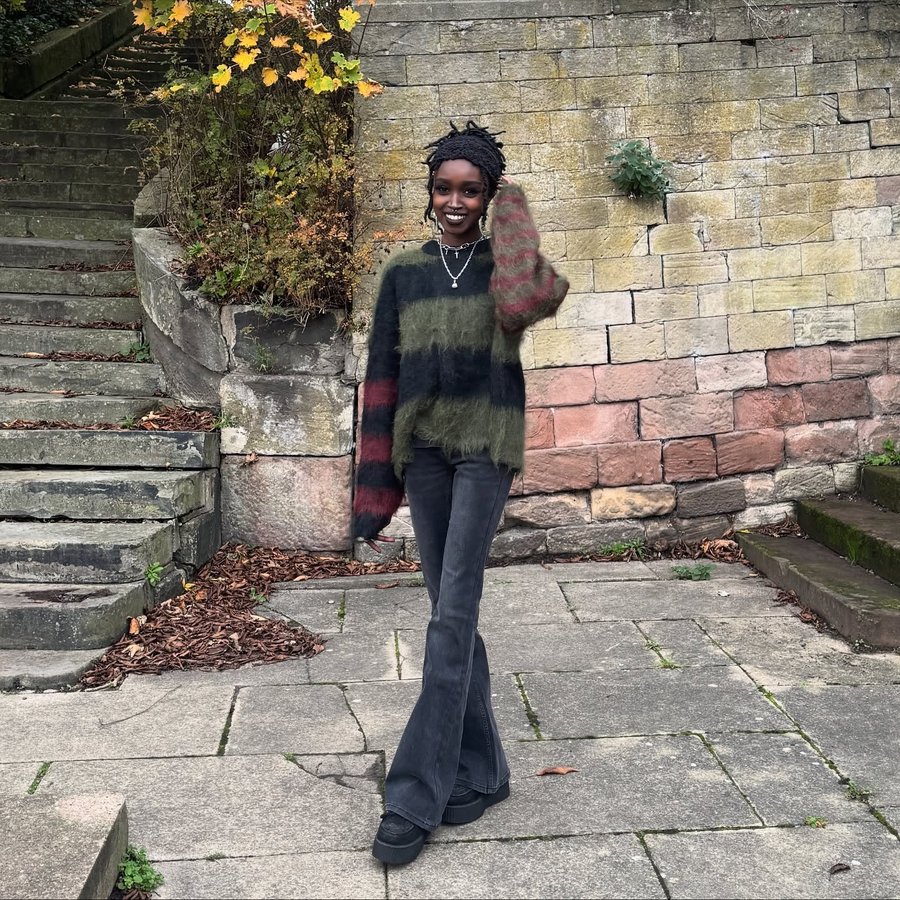 Instagram post by @leenintonature for The Ragged Priest. Caption reads: [...] and flares combo for Autumn - from....