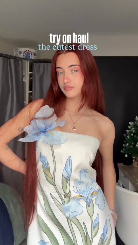 Instagram post by @manon.drujon for JW PEI. Caption reads: the cutest dress @jwpei_official #jwpei [...].