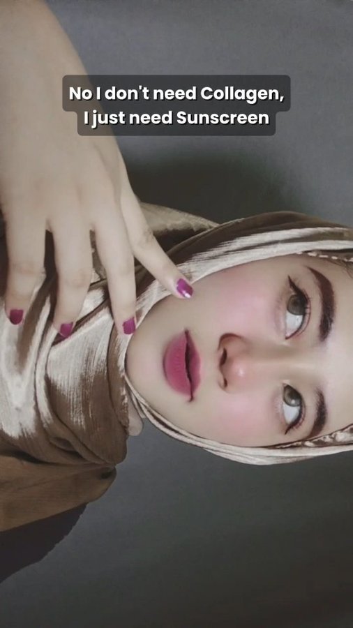 Instagram post by @incesswuwull_ for Newlab. Caption reads: [...] di kombinasi dengan minum collagen dari....