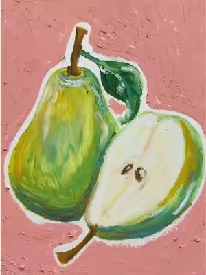 TikTok post by @happiness66655 for Meeden Art. Caption reads: [...] #oilpastel #fresh #meeden #satisfying....