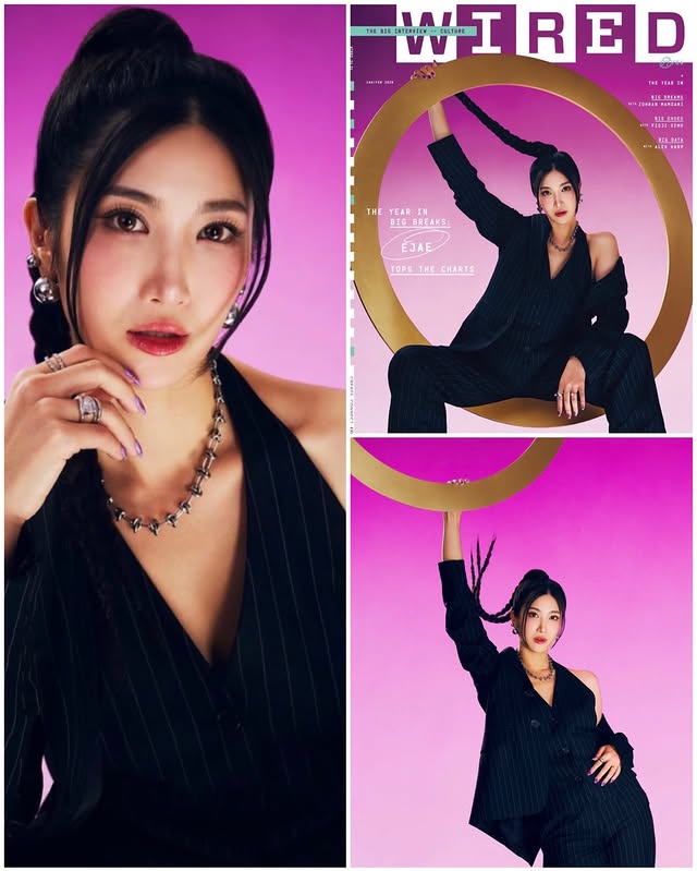 Instagram post by @funkopopsnews for WIRED. Caption reads: EJAE of Huntr/x on the cover of Wired Magazine!....