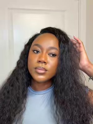 TikTok post by @anissa..b for Klaiyi Hair. Caption reads: @Klaiyi Hair 2 -in- 1 concept got me! The [...].