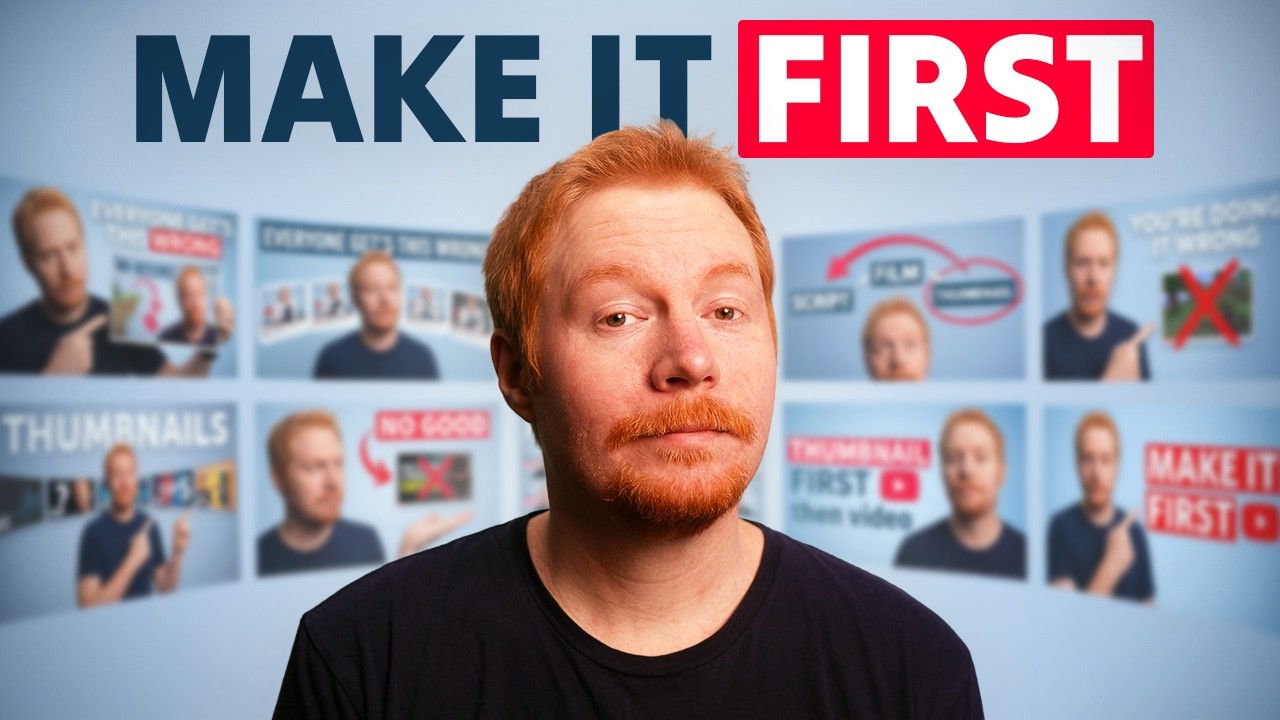 YouTube post by @davejeltema3 for vidIQ. Caption reads: Everyone Gets Thumbnails Wrong Until They Learn....