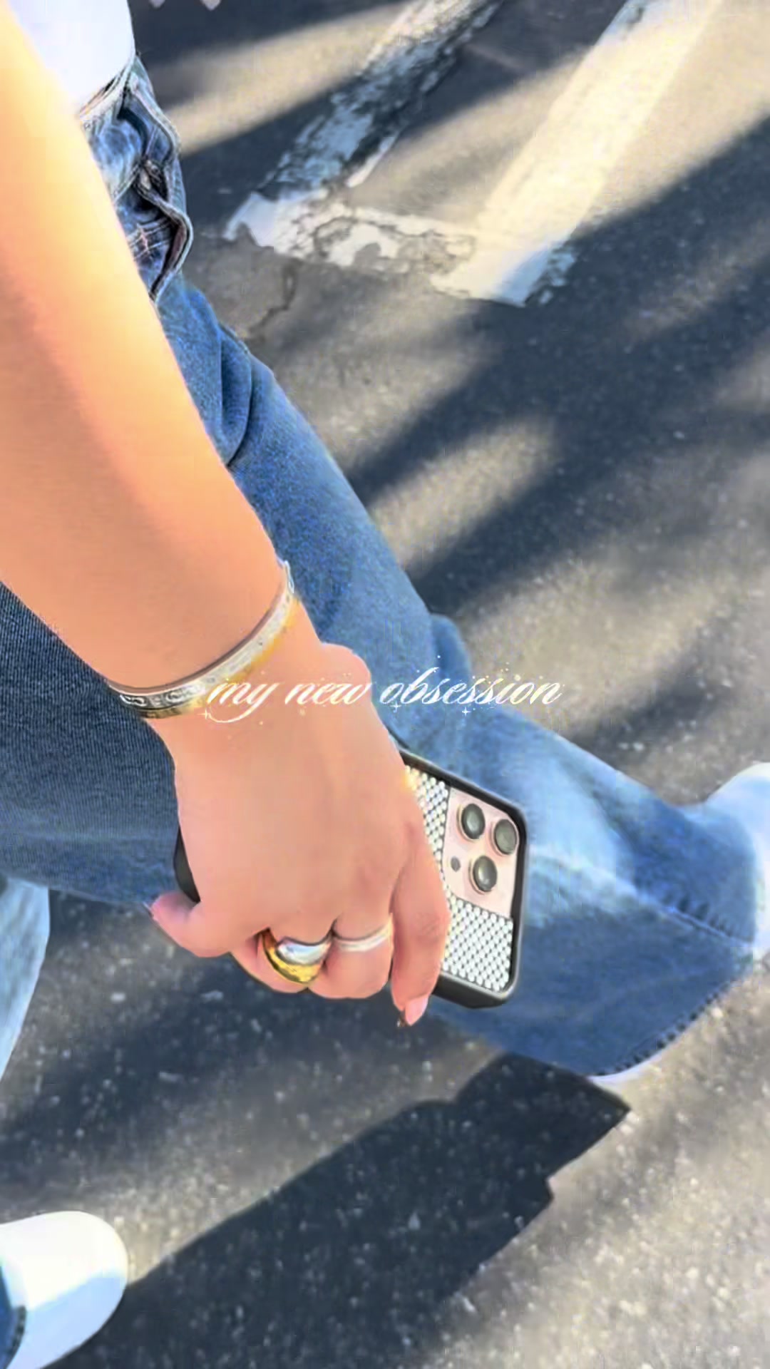 TikTok post by @urfavgalval for Wildflower Cases. Caption reads: [...] with the sparkle 🤩🤩 @Wildflower Cases #fyp....