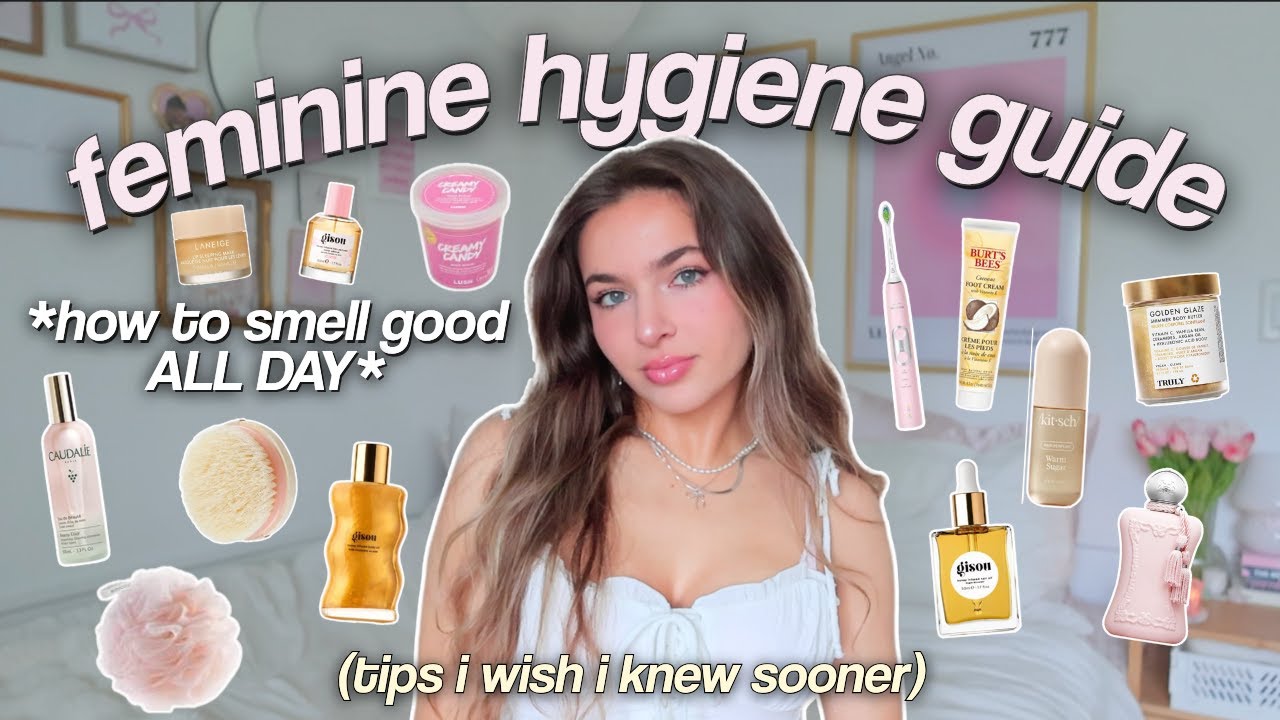 YouTube post by @sophiediloreto for Vsco. Caption reads: how to SMELL GOOD ALL DAY ✨ *ultimate* feminine....