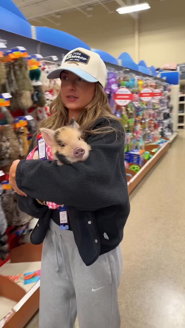 Instagram post by @lexfreemyer for PetSmart. Caption reads: I think Spatula likes pet smart?‼️.