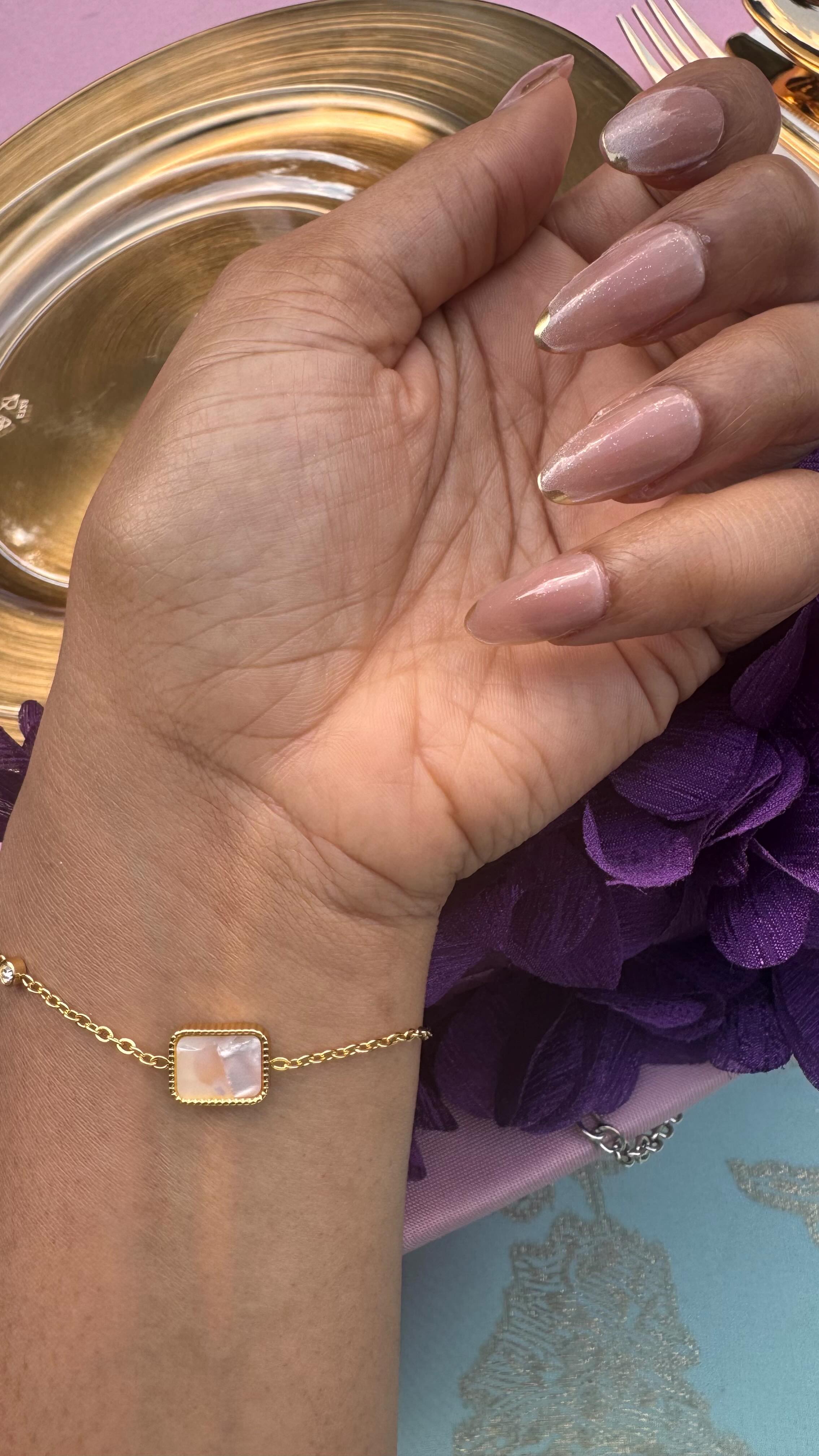 Instagram post by @jay9designs for Slide Jewels. Caption reads: Absolutely love this piece! Dainty jewelry& Opal....